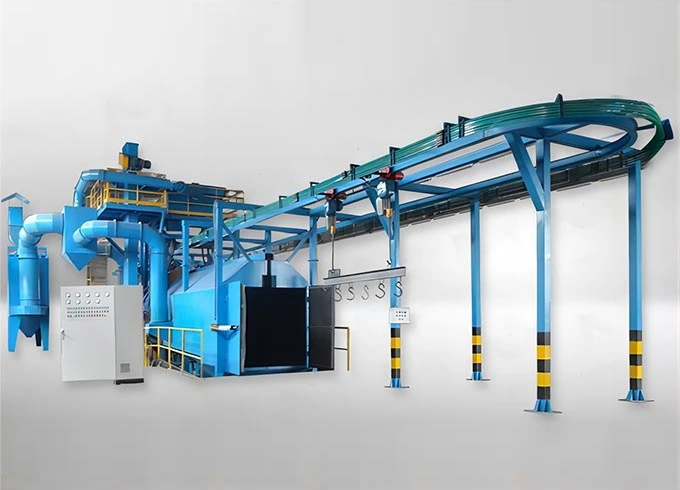 Overhead Rail Shot Blasting Machine